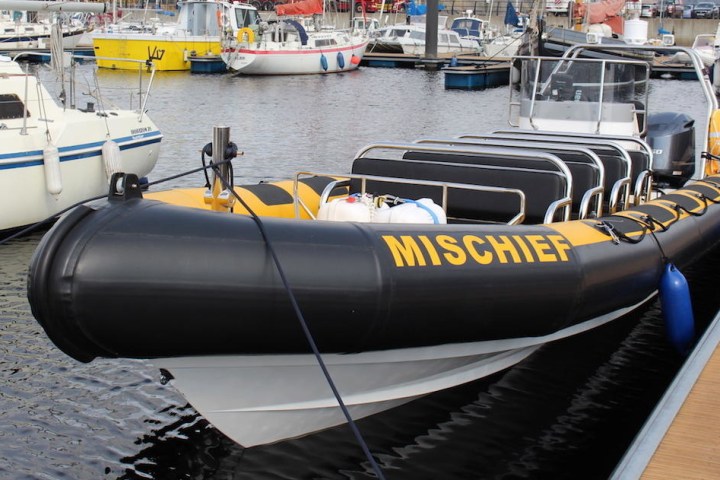a boat docked at a dock
