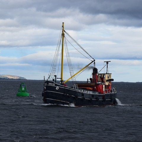 a large ship in a body of water